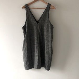 Frank and Oak Plaid Pinafore Dress